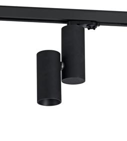 DL350301  Eos T 12 Powered By Tridonic 12W 1200lm 4000K 36°,300mA, Black & Black,Dual Cylinder Track Light, 90° Tilt, 350° R/tion,DRIVER NOT INC.5yrs Warranty